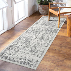 GARVEE Hallway Runner Rug 2x6 - Grey Kitchen Rugs Non Slip Washable Soft Touch Carpet Runner Rug Stylish Rug Runner for Home Kitchen Bedroom