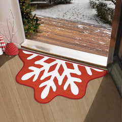 GARVEE Christmas Door Mat Non Slip Doormats Snowflake Welcome Mats for Front Door Floor Mats Ourdoor Decor Stain Resistant Room Decor Carpet for Entrance Snowflake 20''x32''