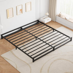 Garvee 6 Inch King Size Metal Platform Bed Frame with Steel Slat Support, Mattress Foundation and No Box Spring Needed, Easy Assembly, Black (King)