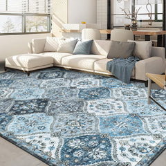 GARVEE Area Rug 2x3 Non-Slip Washable Faux Wool Soft Low-Pile Floral Pattern Stain-Resistant Entryway, Kitchen, Living Room