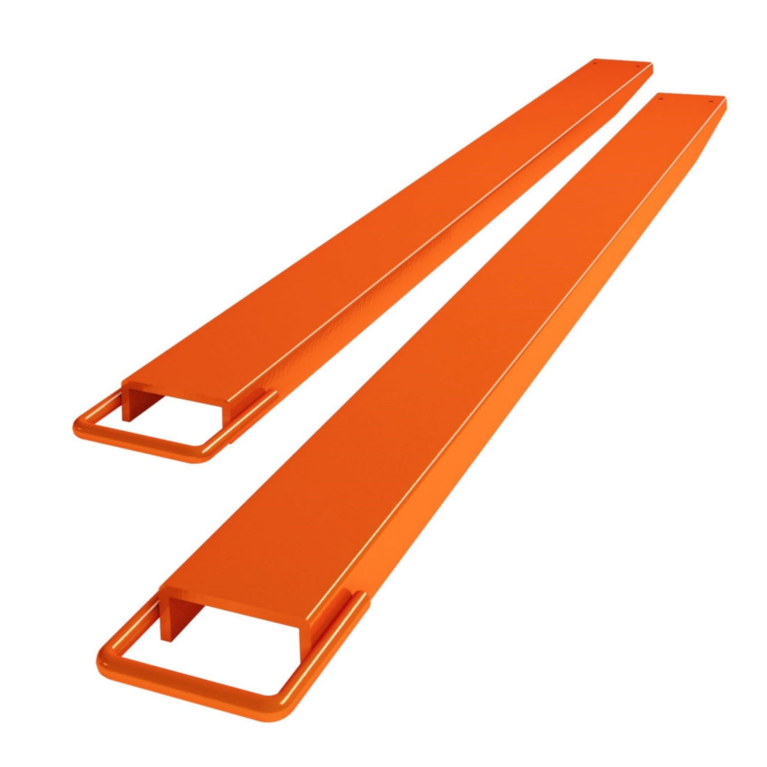 GARVEE 5.5" Width Pallet Fork Extension, 4600 LBS Max Heavy Duty Steel Pallet Extensions for Forklift Truck - Orange / 96x5.5 inch