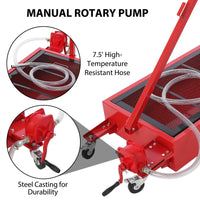 GARVEE 20 Gal Electric Oil Drain Pan with 76L Low Profile, 12V Pump