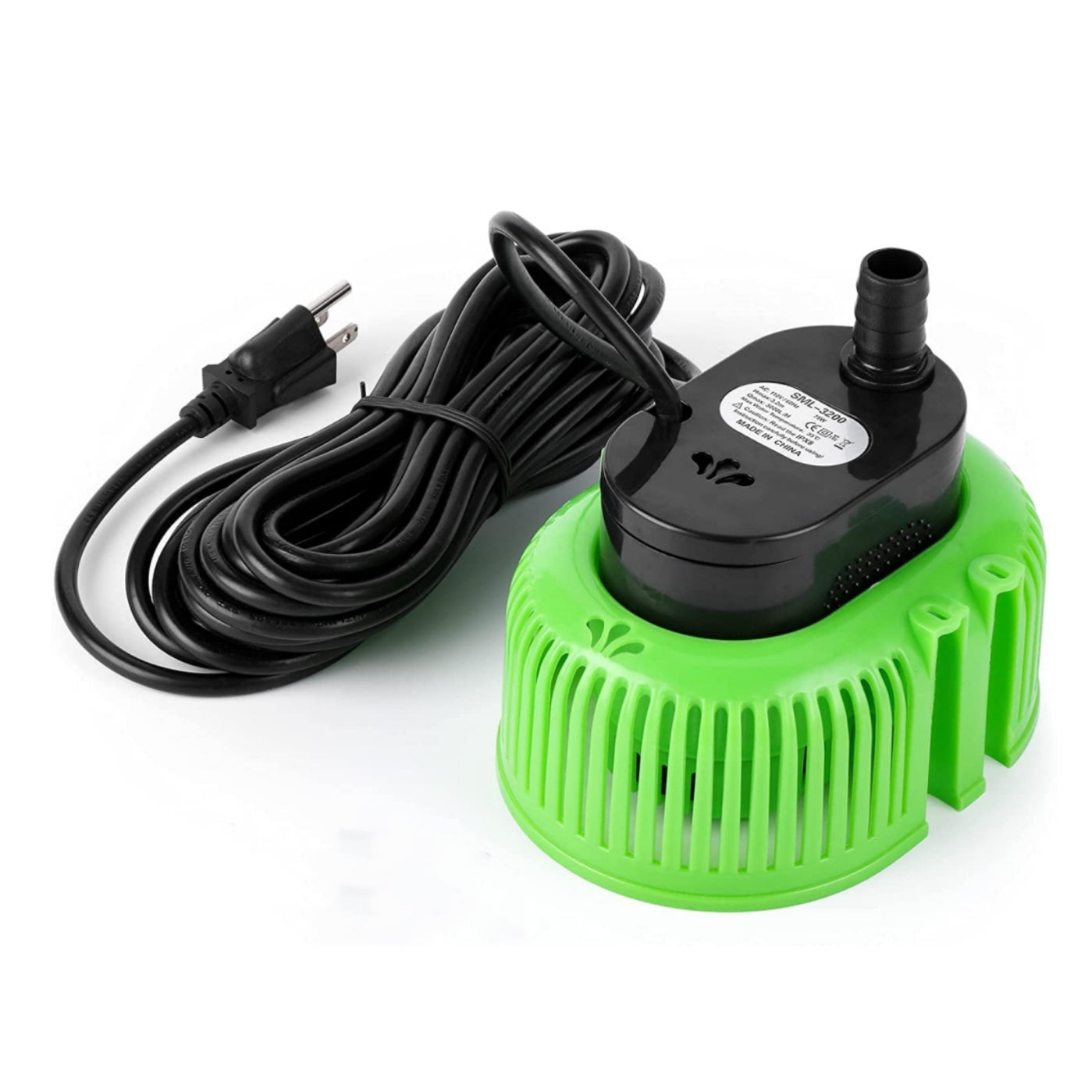 GARVEE 75W 850GPH Pool Cover Pump Above Ground, Water Pump for Pool Draining, Submersible Water Pump Sump Pump with 16 Ft Drainage Hose & 25 Ft Extra Long Power Cord Green