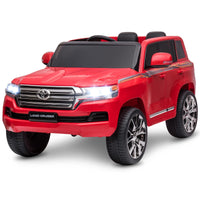 GARVEE 12V Toyota Land Cruiser Kids' Car: Remote, LED, 3 Speeds, Dual 45W Motors, USB Music, Seat Belt, CPC & ASTM Approved