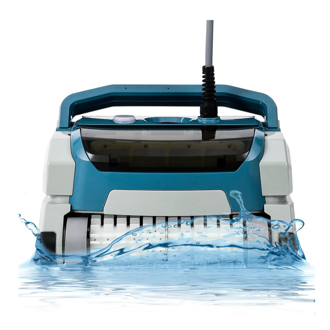 Automatic Robotic Pool Vacuum Cleaner Cordless, 3h Fast Charging, Top Loading Easy Clean Basket& Smart Navigation, Wall Climbing Scrubber Brush, Ideal for Above/In-Ground Pools