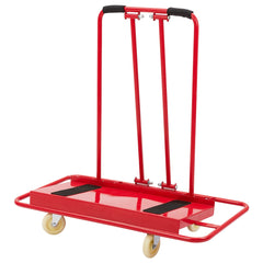 GARVEE 1600Lbs Heavy Duty Drywall Cart, Swivel Casters, Red