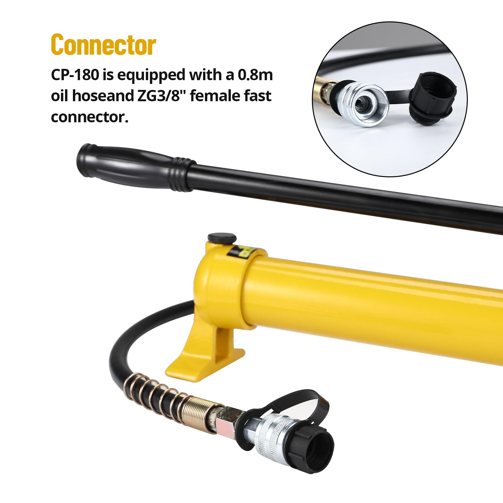 GARVEE Hydraulic Hand Pump CP-700 10000psi Hand Operated Hydraulic Pump, Portable Manual Hydraulic Lifting Pump