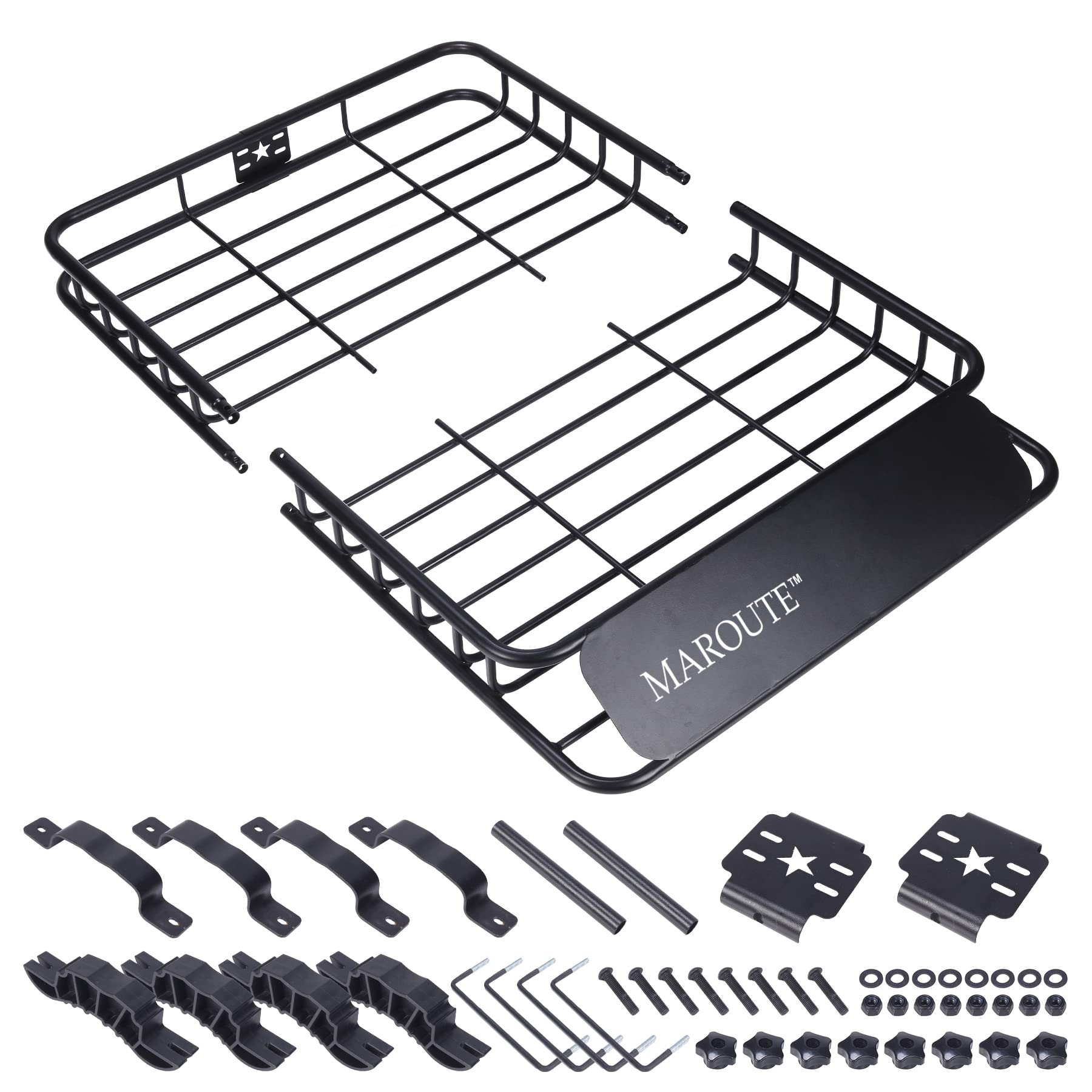 Roof Rack Carrier Basket Universal 51" X 36" X 5" Rooftop Cargo Carrier Basket Car Luggage Holder Universal for SUV Cars- 200 lb. Capacity (ROOF Basket)